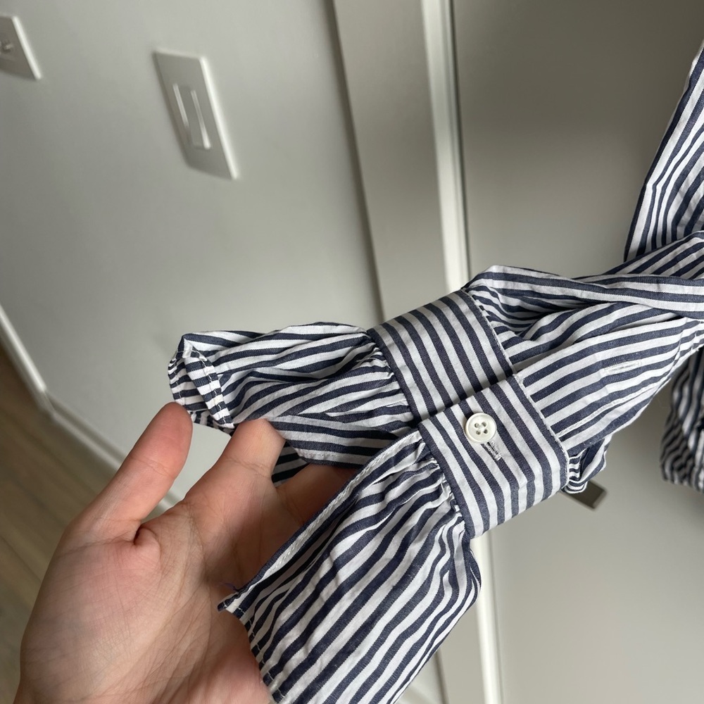 Alex Mill Striped Blue and White Shirt - Picture 3 of 7